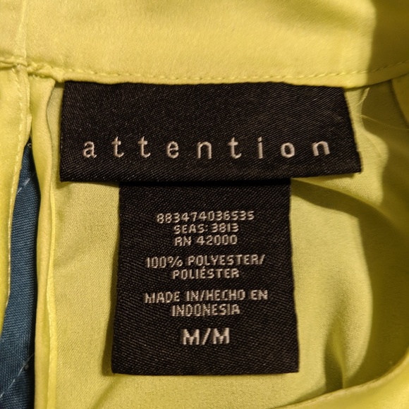 Citron Ruffle Tank - Picture 2 of 3